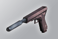 9mm Handgun (Glock17 9mm с глушителем и без)